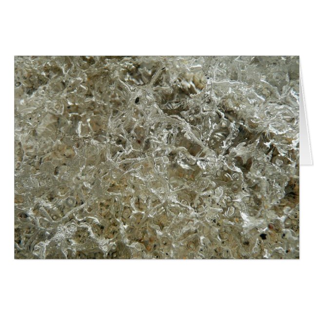 Cartão Textura de Abstrato de gelo glacial (Frente horizontal)