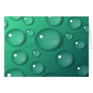 Cartão Textura de derramamento de chuva em teal