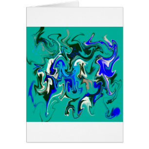 Cartão Textura de mármore de turquesa