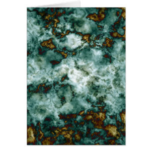 Cartão Textura de mármore verde com veias