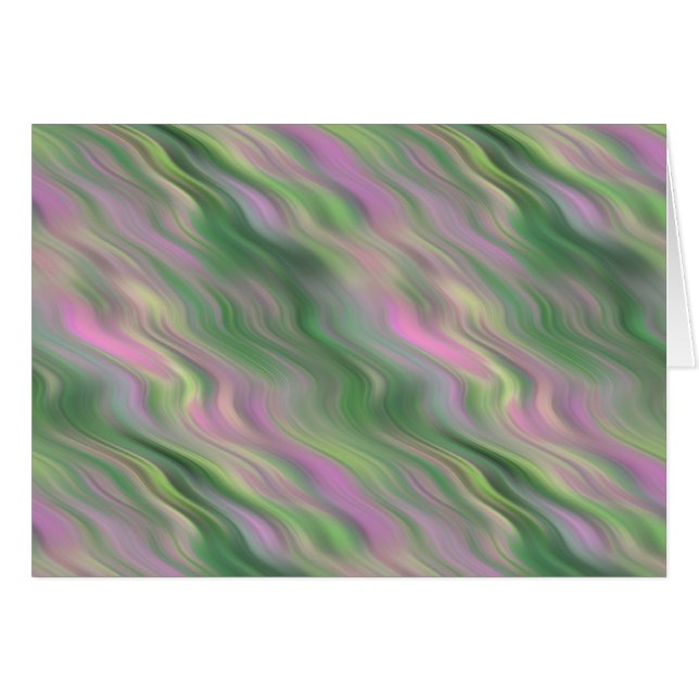Cartão Textura ondulada rosa de chicote (Frente Horizontal)