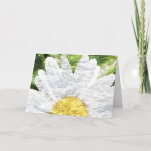 Cartão Textured Daisy Greeting Card