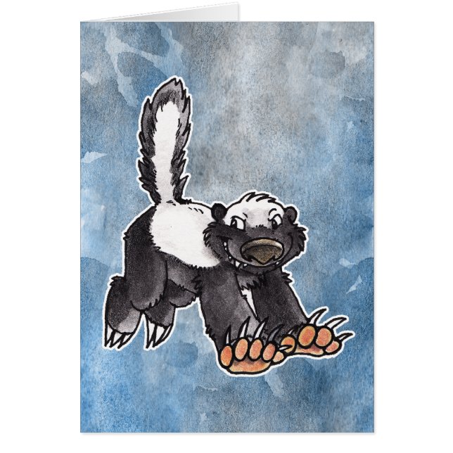 Cartão Texugo de mel (Frente)