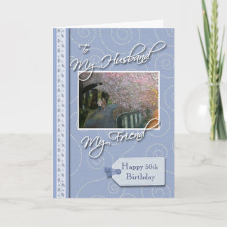 Cartão __th Birthday - My Husband, Friend