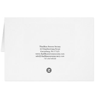 Cartão Thaddeus Stevens Card