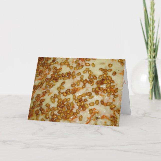 Cartão "Thai Chicken Pizza" Birthday Card (Frente)