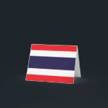 Cartão Thailand Flag<br><div class="desc">Customizable World Flag Products - Please feel free to add your own text.</div>