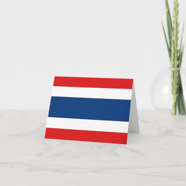 Cartão Thailand Flag Notecard (Frente)