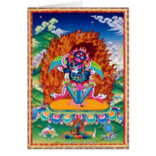 Cartão Thangka oriental legal do tibetano de Dorje Phurba