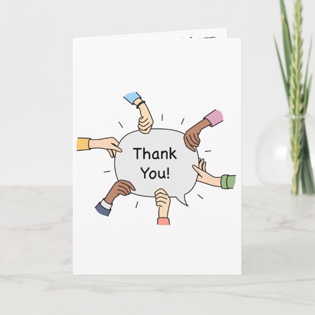 Cartão Thank you card for Doctors & Nurses in hospital (Frente)