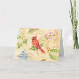 Cartão Thank You Christmas Cardinal Cards