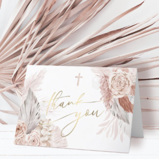 Cartão Thank you First Holy Communion Card