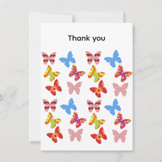 Cartão Thank you Flat Greeting Card