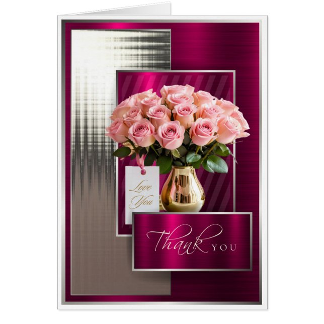 Cartão Thank You Folded Card (Frente)