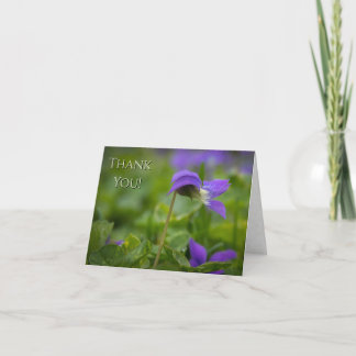Cartão “Thank You!” Wild Violet Note Folded Greeting Card