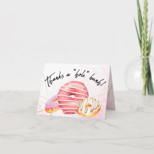 Cartão Thanks a hole bunch Donuts Card
