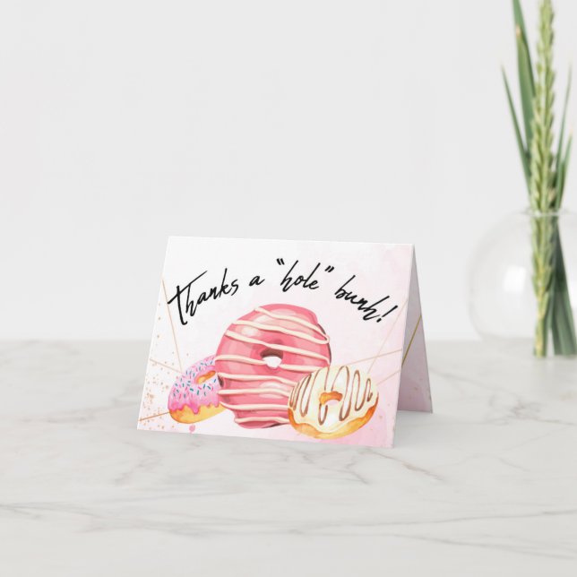 Cartão Thanks a hole bunch Donuts Card (Frente)