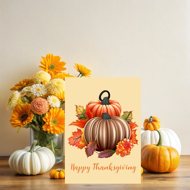 Cartão Thanksgiving Autumnal Plenty (Criador carregado)