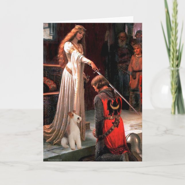 Cartão The Accolade - Wire Fox Terrier #4 (Frente)