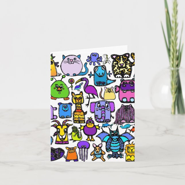 Cartão "the alphabet book" - Note Card (Frente)