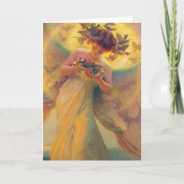 Cartão The Angel of the Birds Franz Dvorak 1910