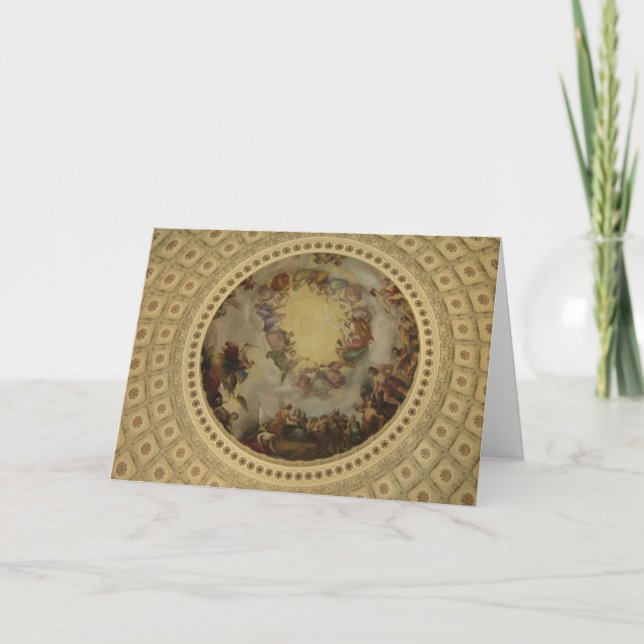 Cartão The Apotheosis of Washington - Capitol Rotunda (Frente)