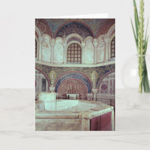 Cartão The apse with the baptismal font