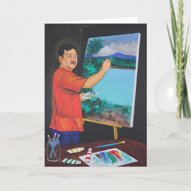 Cartão The Artist Greeting Card (Frente)