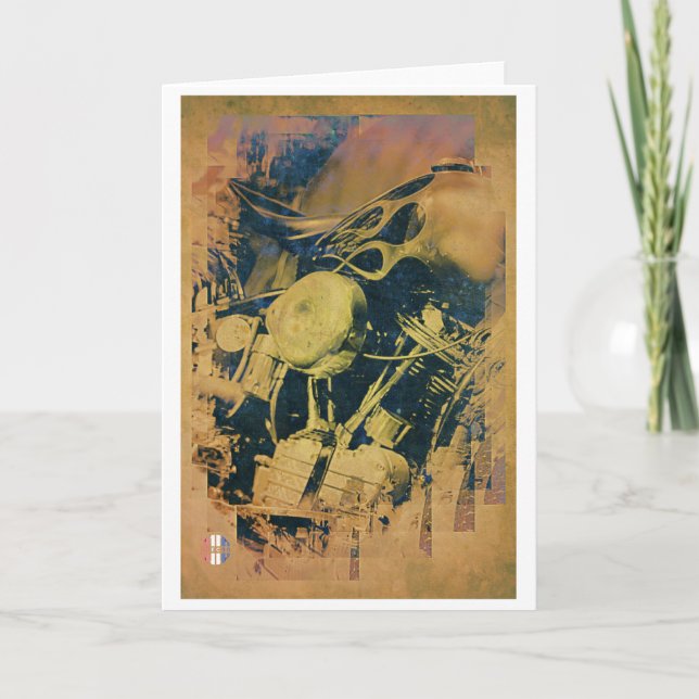 Cartão The artistic engine greetings card (Frente)