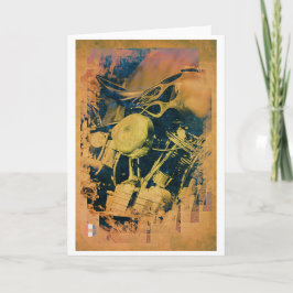 Cartão The artistic engine greetings card