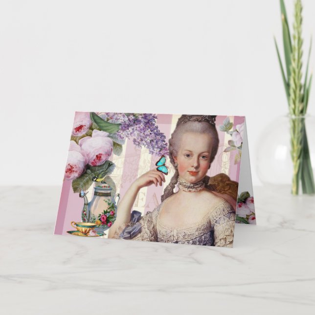 Cartão Thé au Petit Trianon – rose  Happy Mothers Day (Frente)