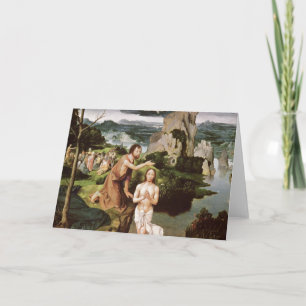 Cartão The Baptism of Christ, c.1515