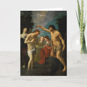 Cartão “The Baptism of Christ” greeting card