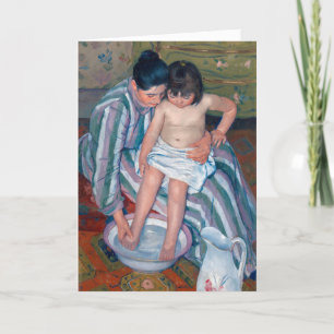 Cartão The Bath Mary Cassatt Motherhood Artwork