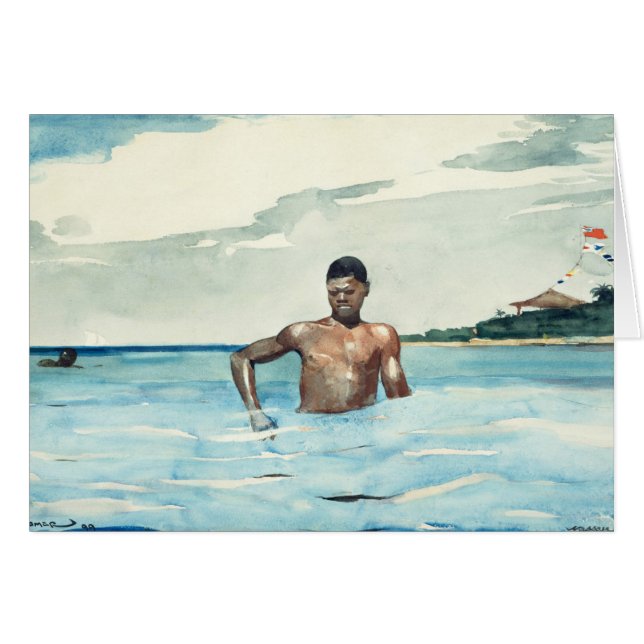 Cartão The Bather, 1899 (Frente Horizontal)