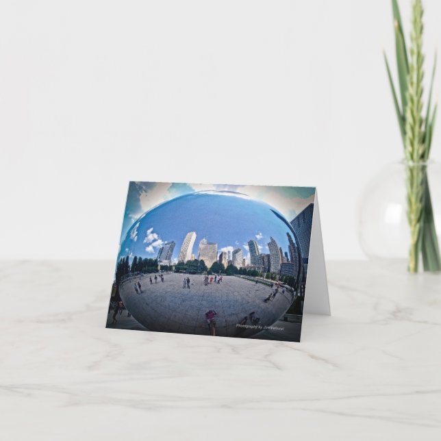 Cartão "The Bean" - Millennium Park Chicago (Frente)