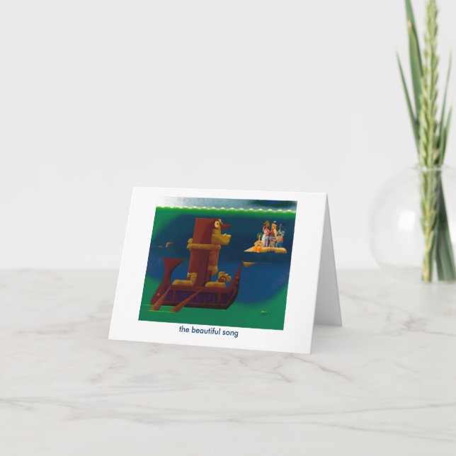 Cartão the beautiful song -notecard (Frente)