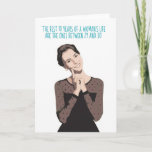 Cartão 'The best years'  a funny female birthday card<br><div class="desc">Some people seem to stay the same age for years!... </div>