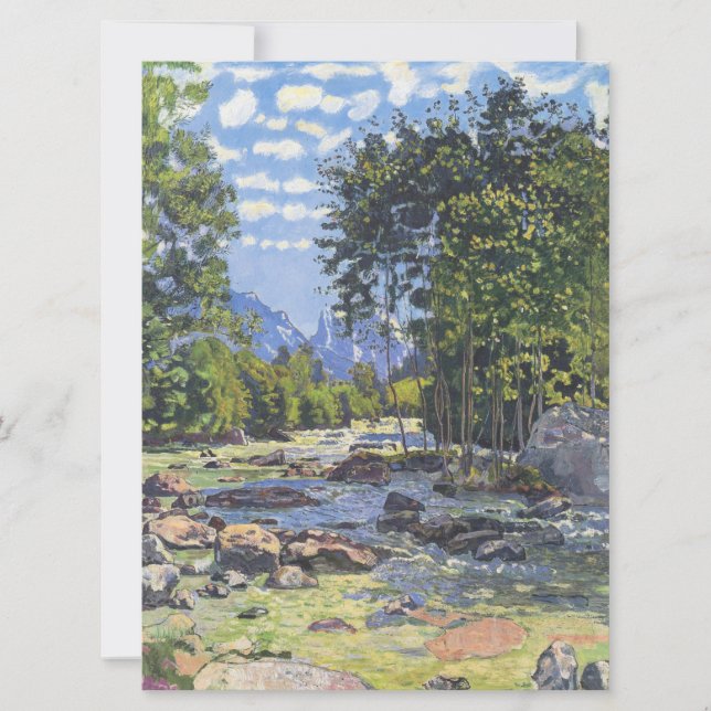 Cartão The Black Lutschina (de Ferdinand Hodler) (Frente)