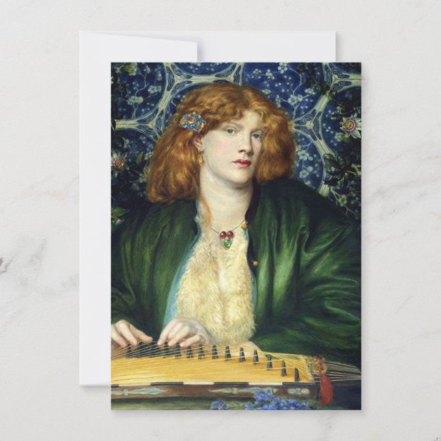 Cartão The Blue Bower (por Dante Gabriel Rossetti) (Frente)