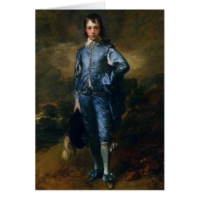 Cartão The Blue Boy, 1770, por Thomas Gainsborough (Frente)
