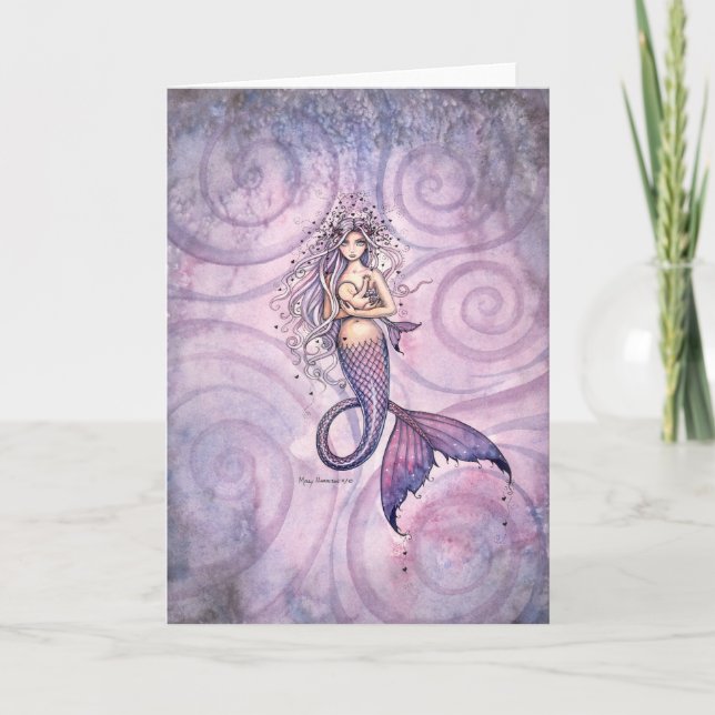 Cartão The Bond Mother and Baby Mermaids Card (Frente)