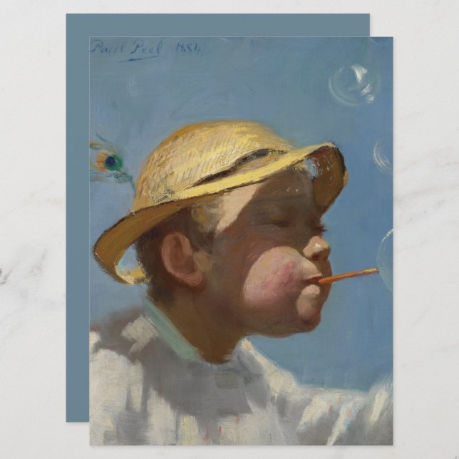 Cartão The Bubble Boy (por Paul Peel) (Frente/Verso)