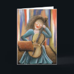 Cartão The Cellist<br><div class="desc">Birthday Card</div>