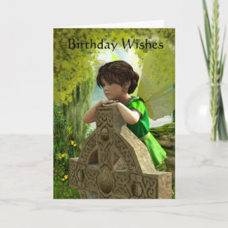 Cartão The Celtic Fairy Birthday Card