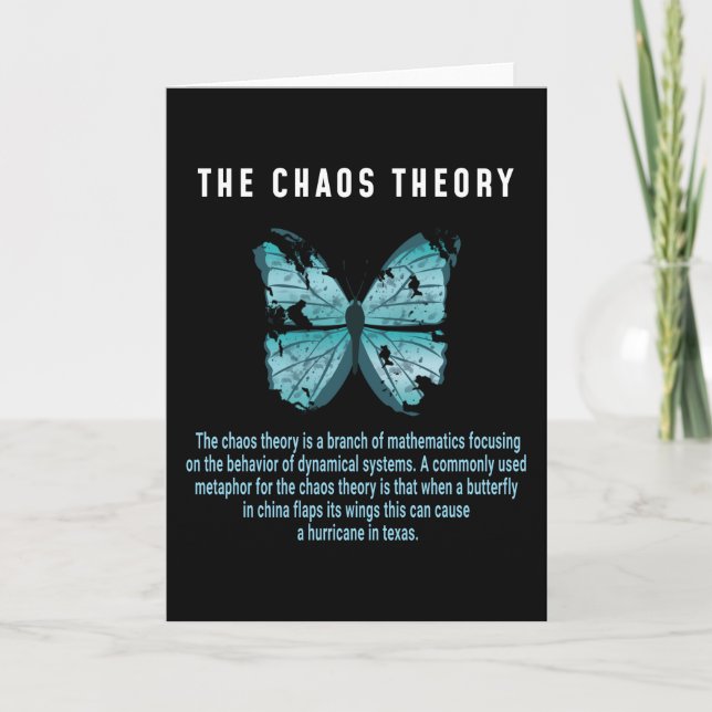 Cartão The Chaos Theory Butterfly Cyclone (Frente)