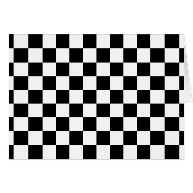 Cartão The Checker Flag Blank Inside (Frente horizontal)