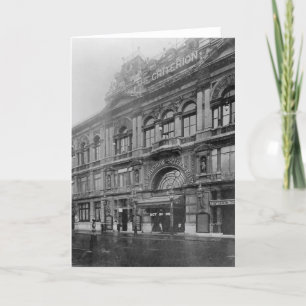 Cartão The Criterion Restaurant and Theatre, 1902