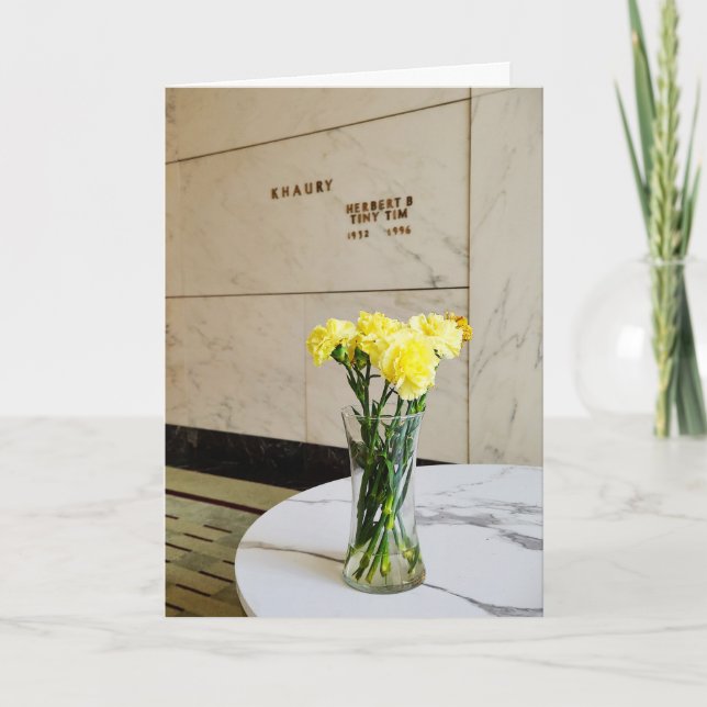 Cartão "The Crypt of Tiny Tim" Hallowe’en Card (Frente)