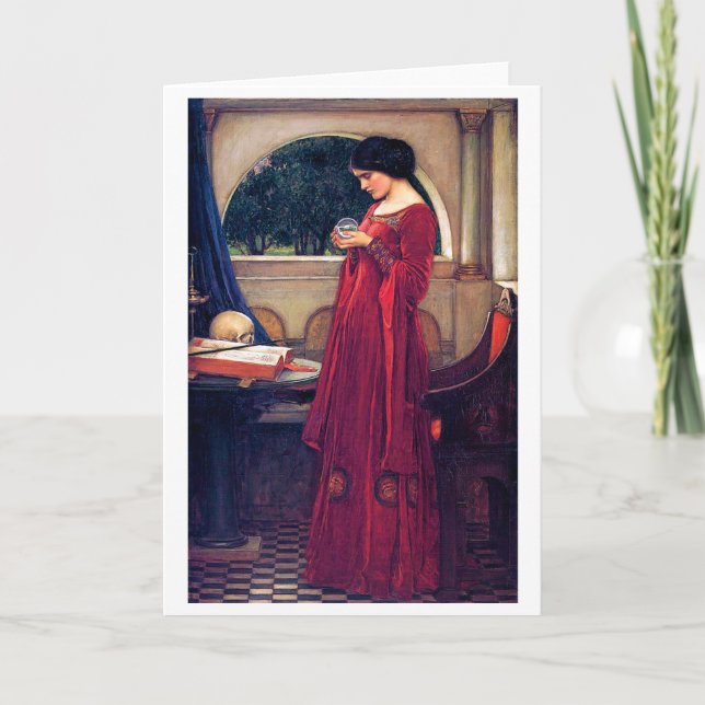 Cartão The Crystal Ball, John William Waterhouse (Frente)